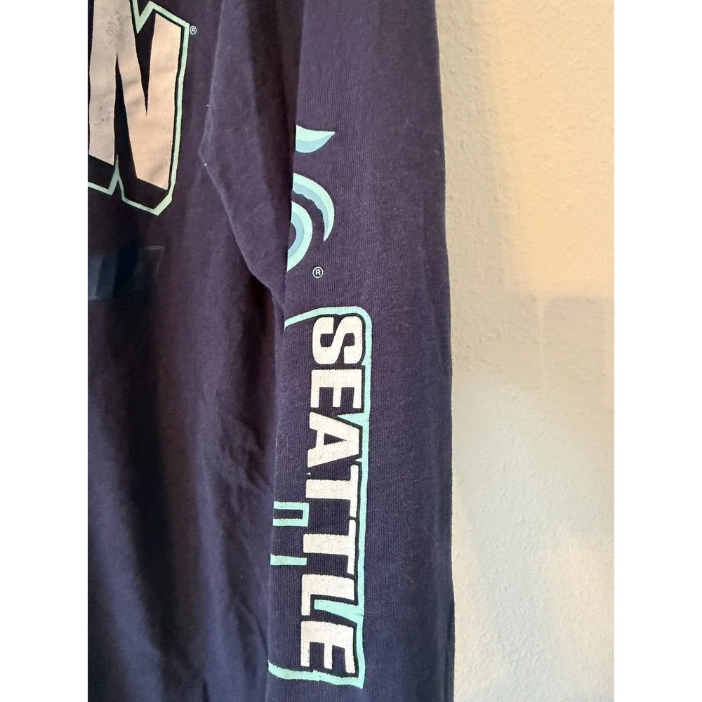 Seattle Kraken Men's Sz XL Long Sleeve NHL T's Blue Graphic‎ shirt Hockey NWT